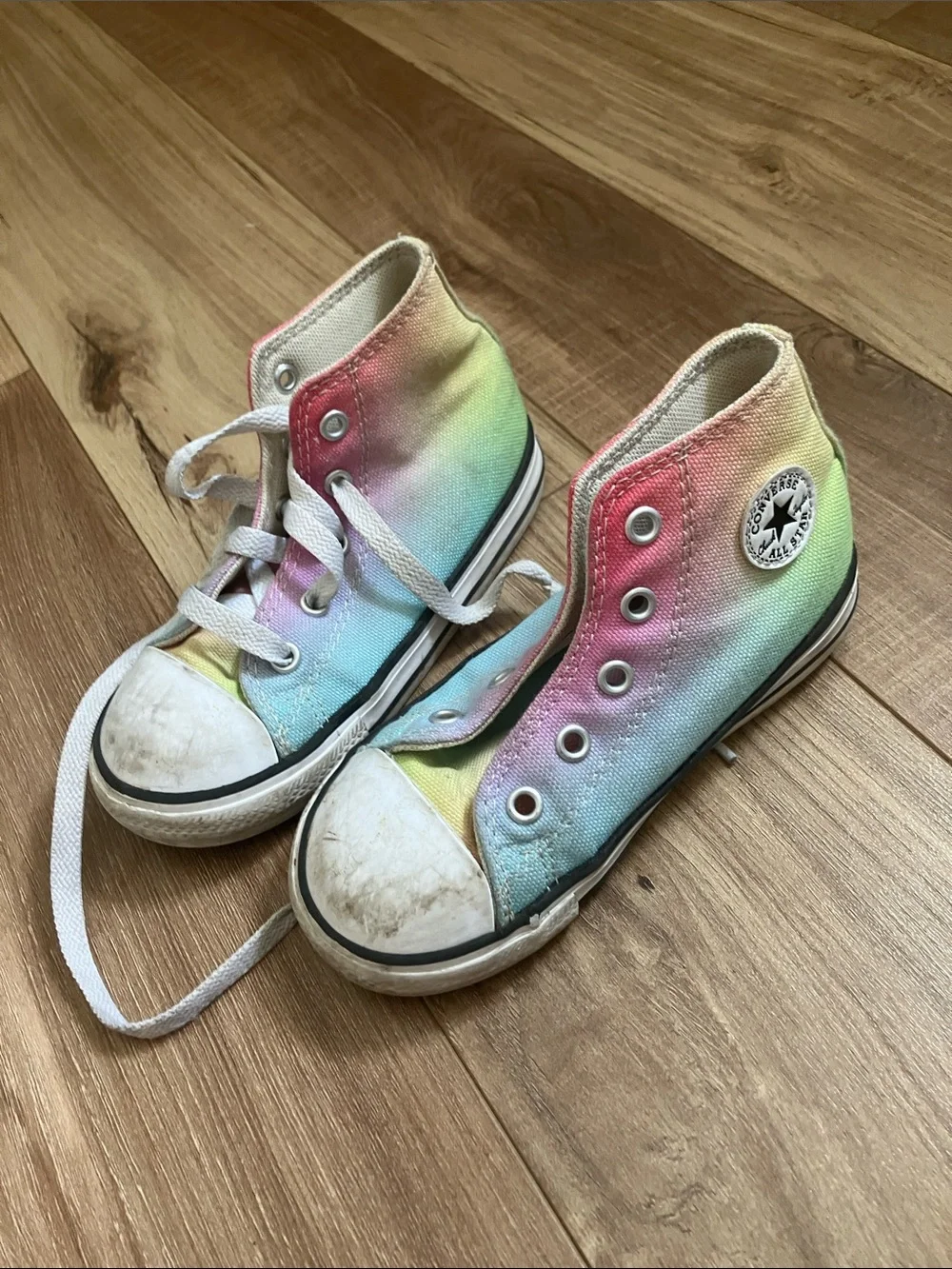 Converse Kids Rainbow Gradient High-Top Sneakers